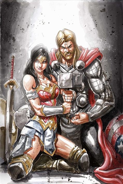 Pin By Phil Warwick On Comic Artwork Ll Thor Comic Art Wonder Woman