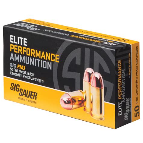 Sig Sauer Elite Ball 357 Mag 125 Gr Fmj 50 Rounds E357mb 50 Fin Feather Fur Outfitters