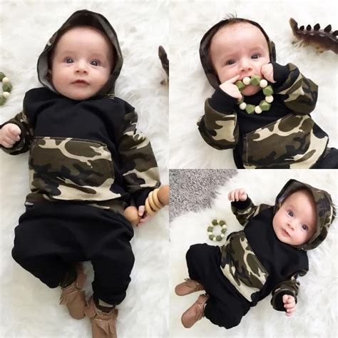 Autumn Newborn Baby Boy Clothing Set Cotton Hoodies Sweatshirt Fashion