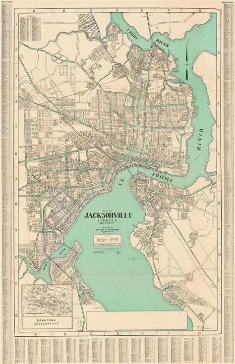 Map Of Jacksonville Florida And Vicinity Geographicus