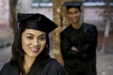 College Student At Graduation Ceremony Photo Background And Picture For
