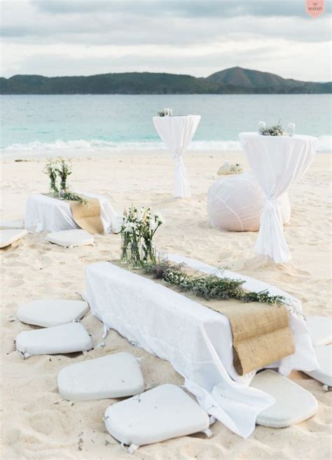 A Simple White Beach Wedding In Coron Brideandbreakfastph