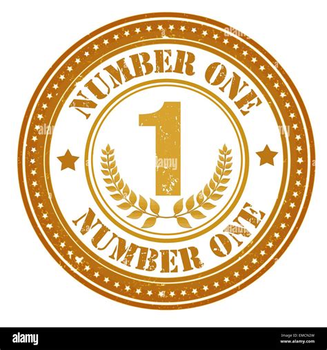 Number One Stamp Stock Vector Image And Art Alamy