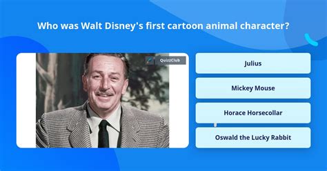 Who Was Walt Disneys First Cartoon Trivia Questions Quizzclub