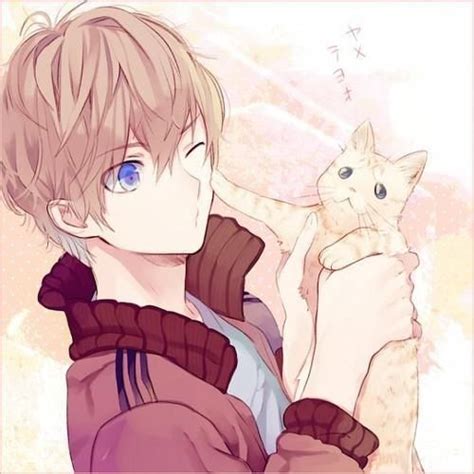 An Anime Character Holding A Cat In Front Of The Caption That Says I Am No