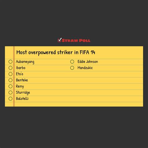 Merhaba arkadaşlar bugun farklı bir şey yapmak istedim bugun detaylı bir şekilde bir oyuncu incelemesi,tanıtımı yapacağım. Poll #2- Most overpowered striker in fifa 14 : FIFA