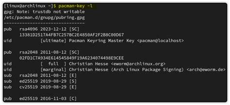 How To Update Keyring On Arch Linux Linux Genie