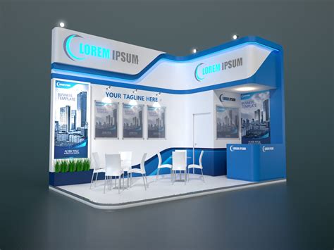 Exhibition Stand 013 18 Sqm 3d Model Exhibition Stand Exhibition