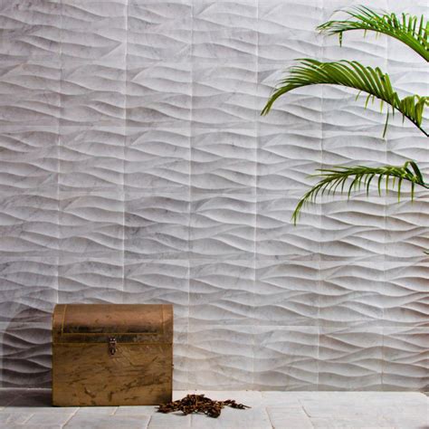 Indoor Tile Ambra Bianco Carrara Artistic Tile Wall Natural