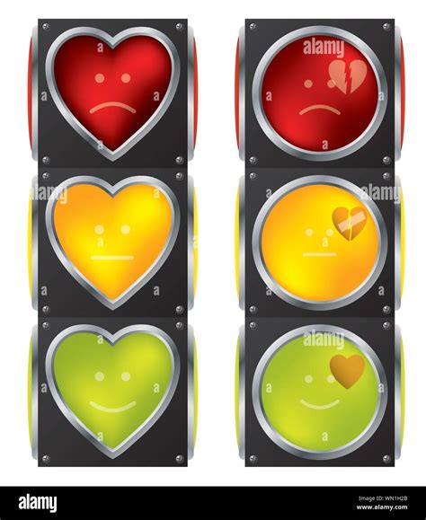 Love Traffic Lights Stock Vector Image And Art Alamy