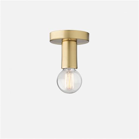 Handmade minimal flush mount metal bar customizable lamp. Cylinder in 2020 | Ceiling mounted lights, Wall fixtures