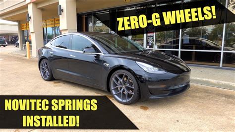 Tesla Model 3 Novitec Springs On Zero G Wheels Looks Good Evs Vlog