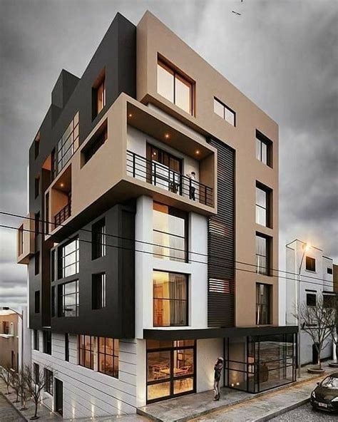 Residential Simple Apartment Exterior Design