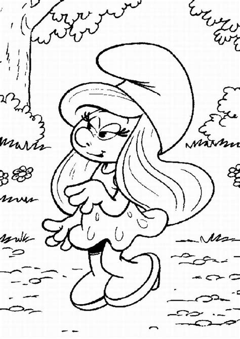 Dibujos de los Pitufos para colorear, pitufos imprimir gratis