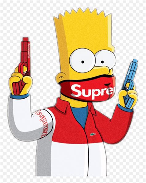 Freetoedit Bart Simpson With Gun Clipart 5433911 Pinclipart