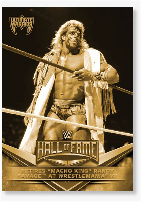 2018 Topps Wwe Ultimate Warrior Hall Of Fame Tribute Ultimate Warrior