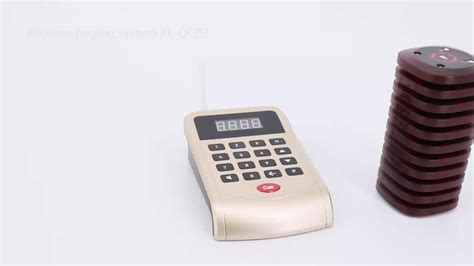 Wireless Queue Number Pager Calling Restaurant Waiter Call System Long