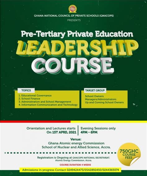 Pre Tertiary Private Education Leadership For Private Schools
