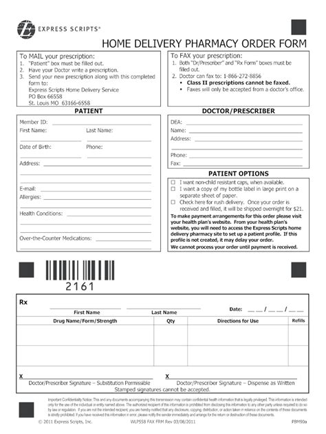 Editable Prescription Template Fill Online Printable With Blank