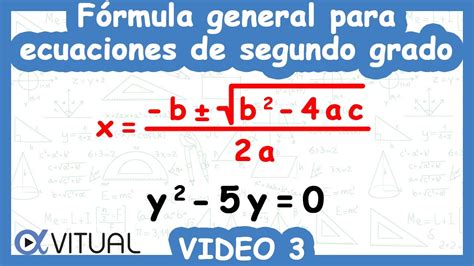 📘 Solución De Ecuaciones Cuadráticas Por Fórmula General Video 2 De 8
