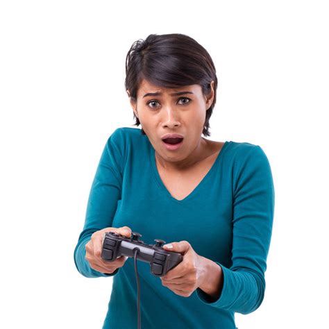 Upset Frustrated Female Gamer Losing The Video Free Stock Photo And Image