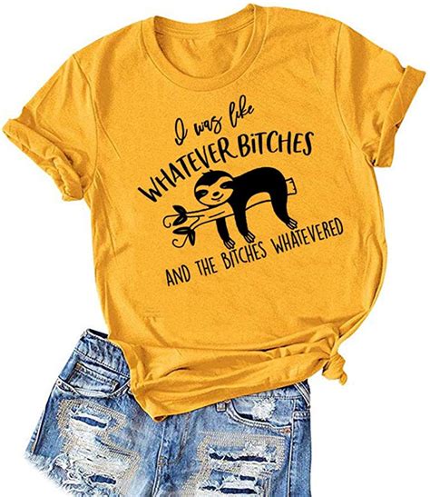 Zyx I Was Like Whatever Bitches And The Bitches Whatevered Shirt Tee Women Funny