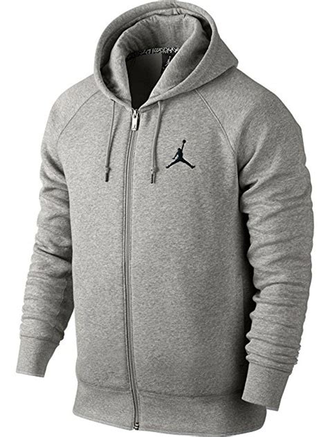 Jordan Nike Mens Jordan Jumpman Brushed Fz Hooded Sweatshirt Hoodie