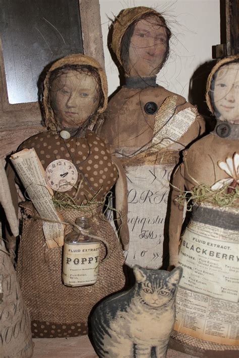 Uncommon Kinfolk Dolls Olde Primitive Dolls Antique Dolls Vintage