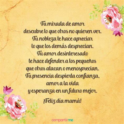 Poemas Para El Día De Las Madres Con Flores Para Regalar A Mamá