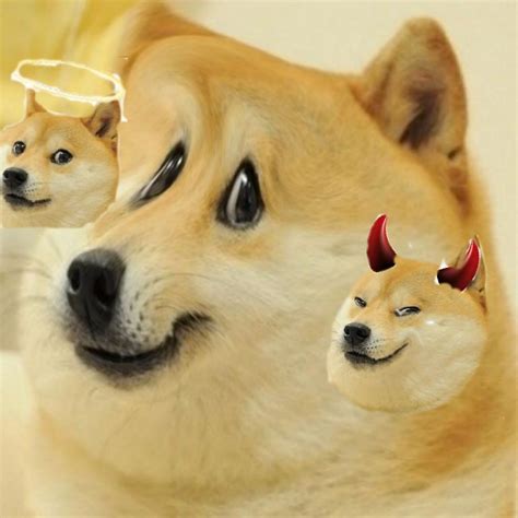 Angel Doge And Devil Doge Templateif You Want Me To Make You A