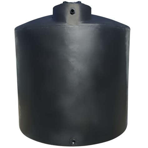 2100 Gallon Black Hdpe Vertical Water Storage Tank