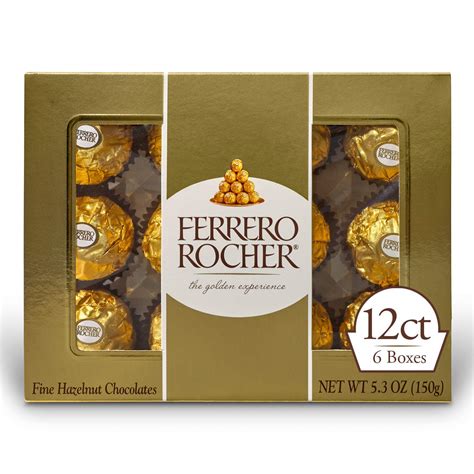 Amazon Ferrero Rocher Fine Hazelnut Milk Chocolate Count