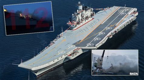 Fire Breaks Out On Russian Admiral Kuznetsov Aircraft Carrier At The