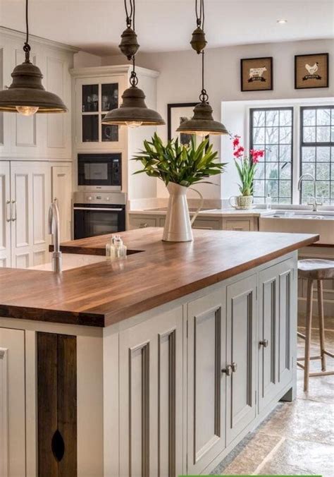 70 Stylish And Inspired Farmhouse Kitchen Island Ideas And Designs