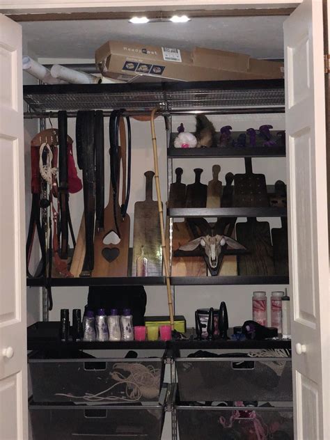 Finally Had Some Time To Get My Toy Closet Somewhat Organized Today R Bdsm