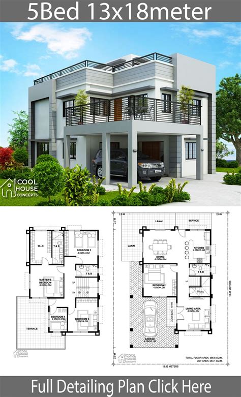 Modern House Plans Cost To Build 5 Modern House Plans With 2 Story