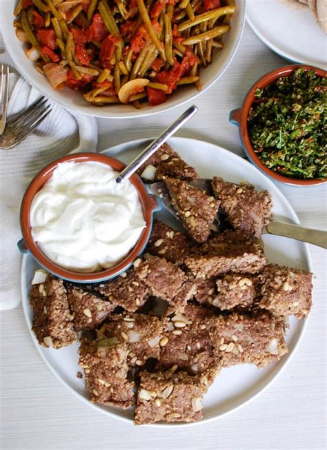Roast lamb, which is the main dish at easter biscuits are sometimes called cakes, and are eaten on easter sunday. Kibbeh Recipe (Lebanese) from A Cedar Spoon