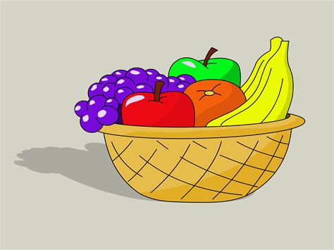 How To Draw A Basket Of Fruit 8 Steps With Pictures Wikihow