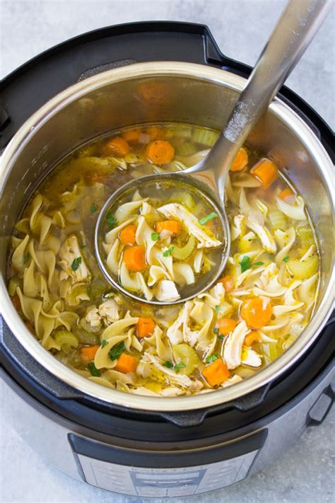 Instant Pot Chicken Noodle Soup Easy And Healthy Recipe