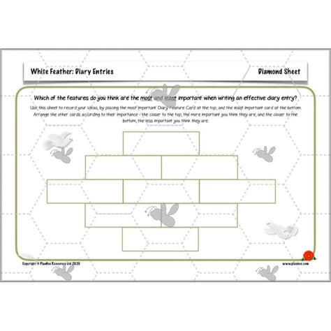 ww1 white feather diary entries ks2 english pack by planbee