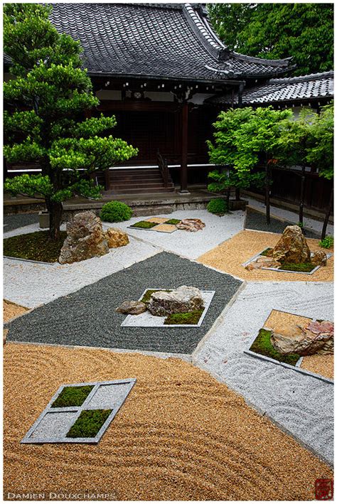 Modern Zen Garden In Temple Courtyard Shinyo Do
