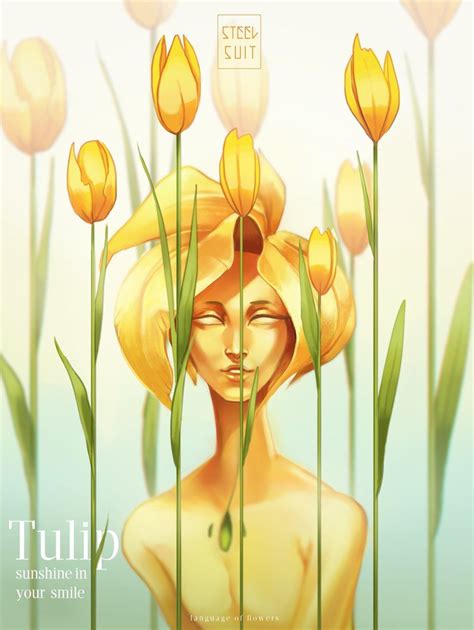 Tulip By Steelsuit Language Of Flowers Yellow Tulips Some Image