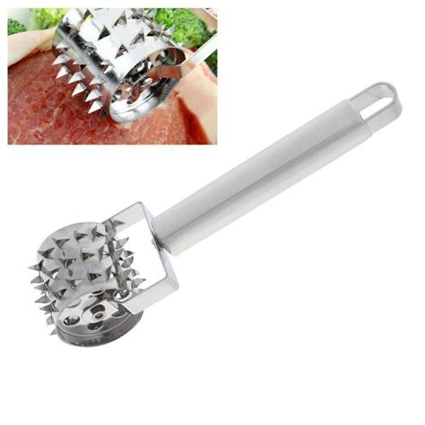 long handle stainless steel rolling meat tenderizer hammer mallet