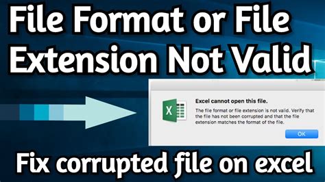 Excel Cannot Open The File Because The File Format Or File Extension Is