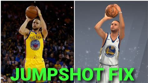 Stephen Curry Jumpshot Fix V1 Accurate One NBA 2K20 MOBILE YouTube