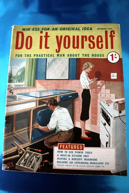 Sometimes the most striking furniture in your home is also the thriftiest. Original Do It Yourself Magazine | Do it yourself magazine f… | Flickr