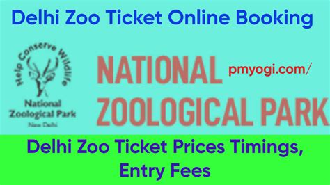 Delhi Zoo Ticket Online Bookingticket Pricetimings Entry Fees