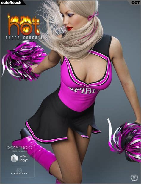Hot Cheerleader 1 Outfit For Genesis 3 Females 3d Models For Poser And Daz Hot
