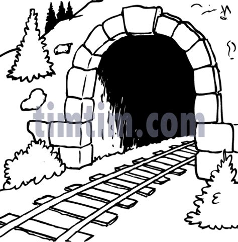 002008railroad Tunnel 499×507 Train Drawing Line Drawing