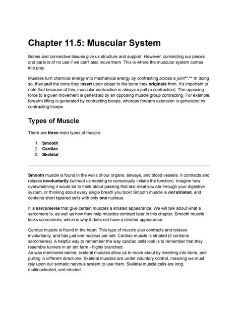 Chapter 11 Muscular System Chapter 11 Muscular System Bones And